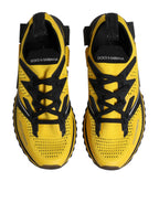 Dolce & Gabbana Yellow SORRENTO Sport Stretch Sneakers Shoes