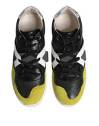 Dolce & Gabbana Multicolor Lace Up Low Top Men Sneakers Shoes