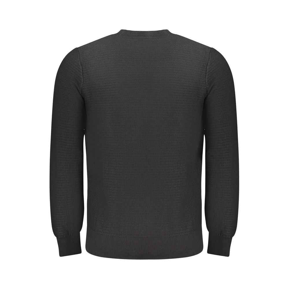 Hugo Boss Black Cotton Men Sweater