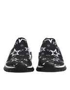 Dolce & Gabbana Black White Sorrento Low Top Sneakers Shoes