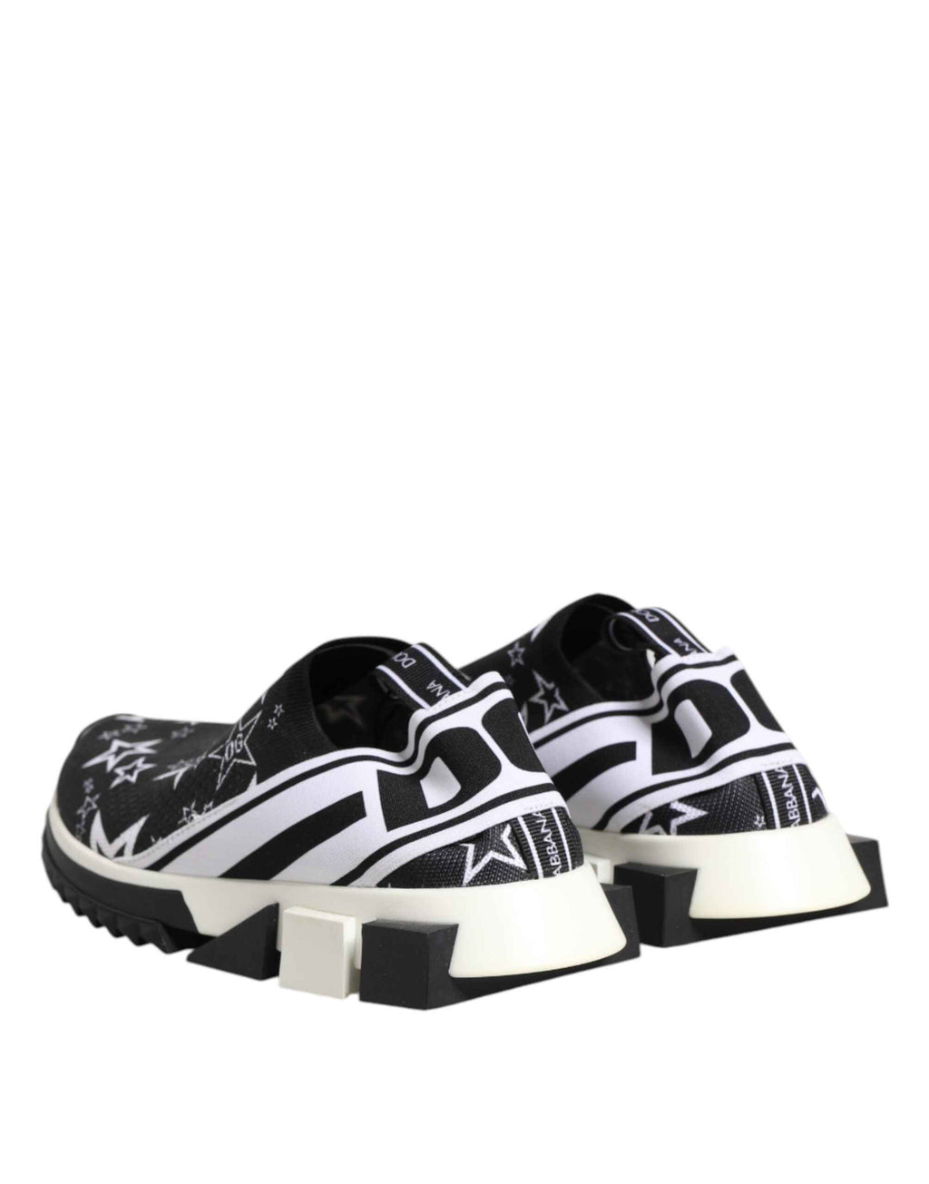 Dolce & Gabbana Black White Sorrento Low Top Sneakers Shoes