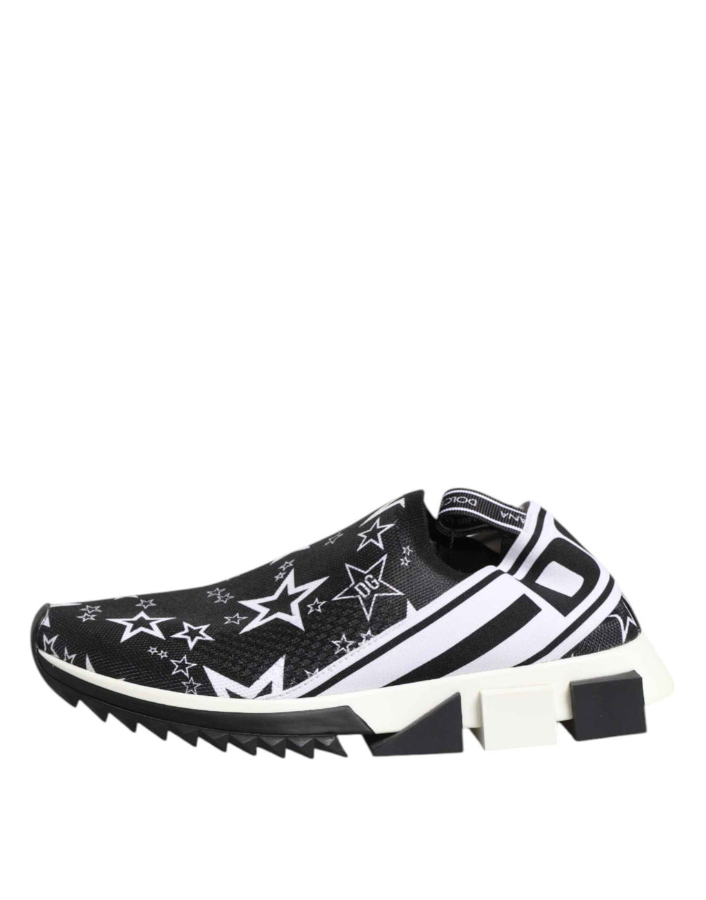 Dolce & Gabbana Black White Sorrento Low Top Sneakers Shoes