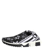 Dolce & Gabbana Black White Sorrento Low Top Sneakers Shoes