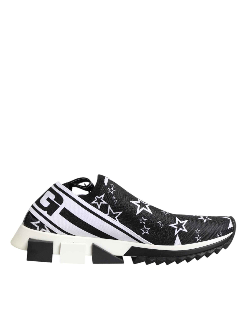 Dolce & Gabbana Black White Sorrento Low Top Sneakers Shoes