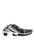 Dolce & Gabbana Black White Sorrento Low Top Sneakers Shoes