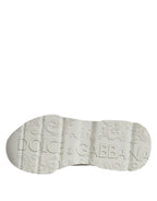 Dolce & Gabbana White Low Top Daymaster Men Sneakers  Shoes