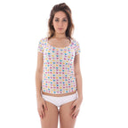 A-Style White Nylon Unisex T-Shirt