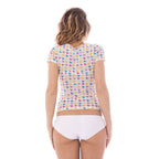 A-Style White Nylon Unisex T-Shirt