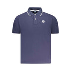 North Sails Blue Cotton Men Polo Shirt