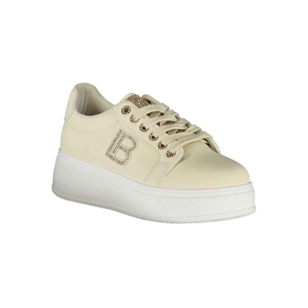 Laura Biagiotti Beige Polyester Women Sneaker