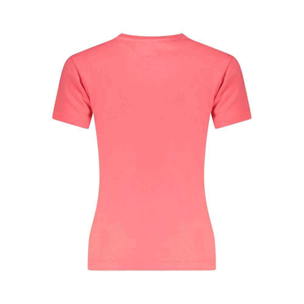 Tommy Hilfiger Pink Cotton Women T-Shirt