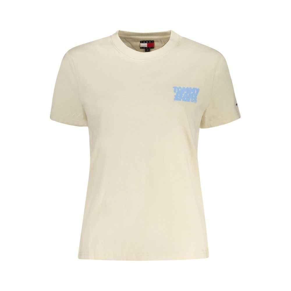 Tommy Hilfiger Beige Cotton Women T-Shirt