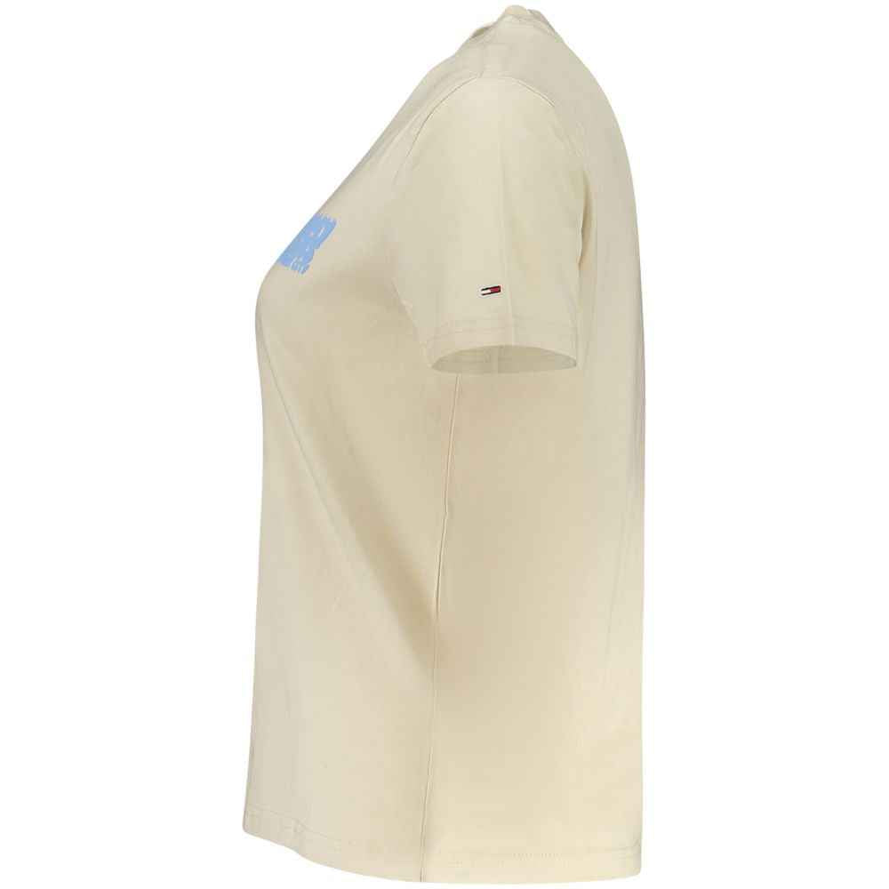Tommy Hilfiger Beige Cotton Women T-Shirt