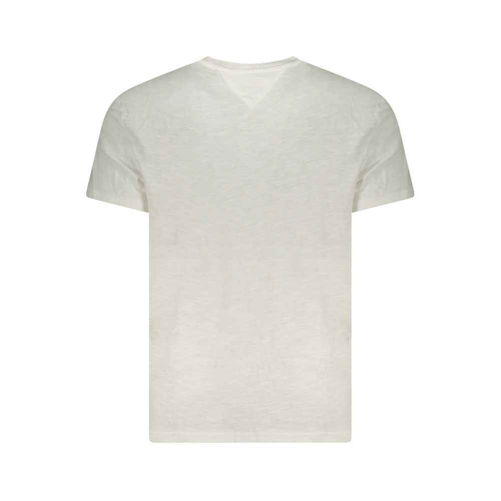 Tommy Hilfiger White Cotton Men T-Shirt