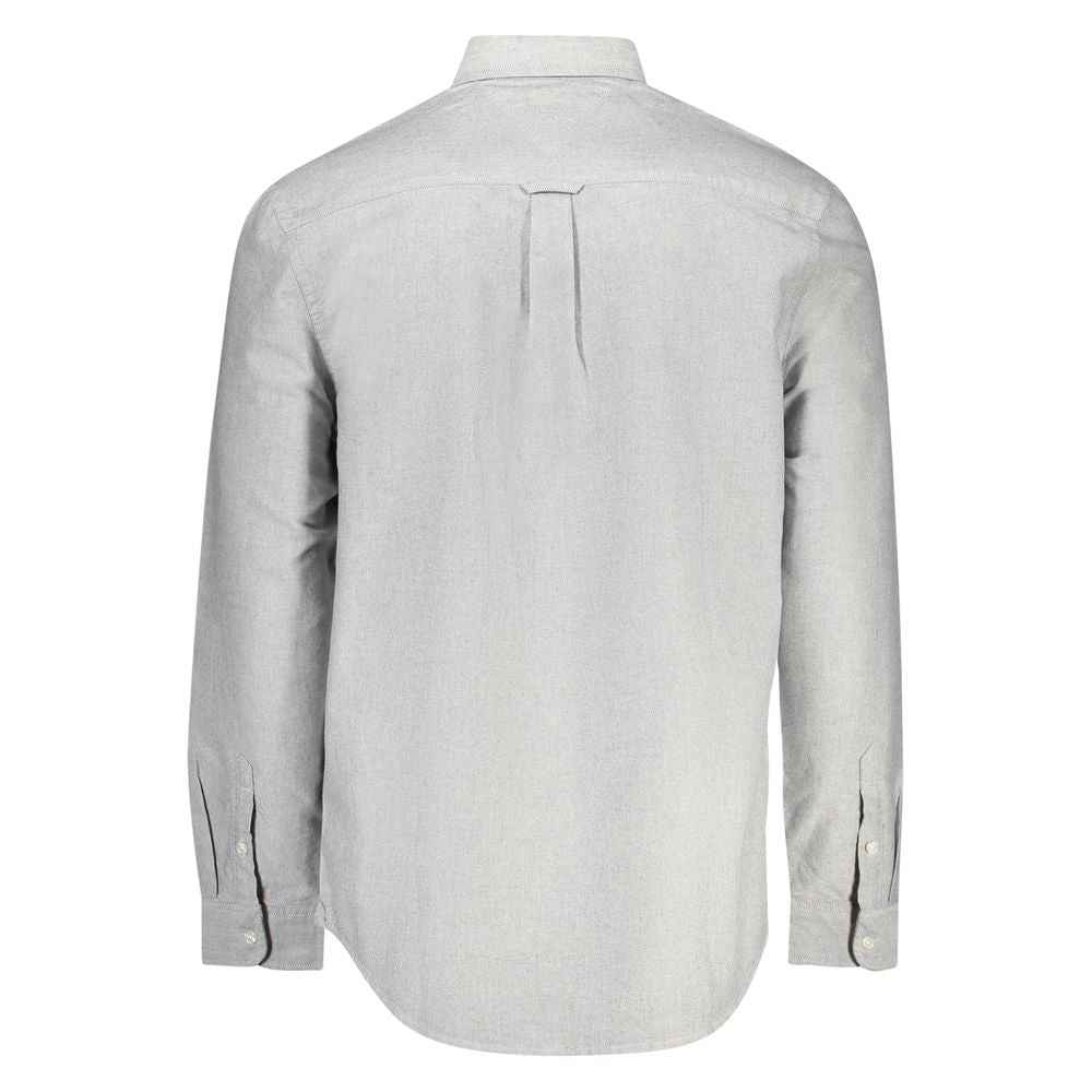Tommy Hilfiger Gray Cotton Men Shirt