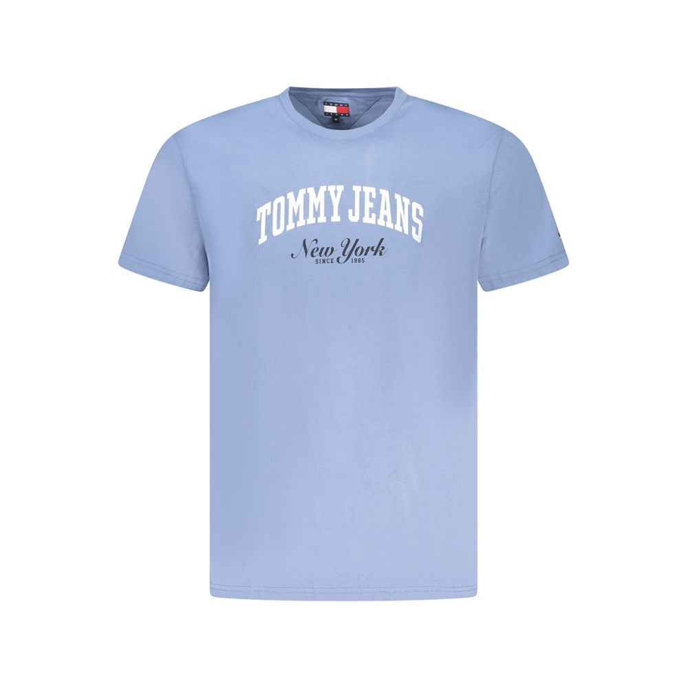 Tommy Hilfiger Blue Cotton Men T-Shirt