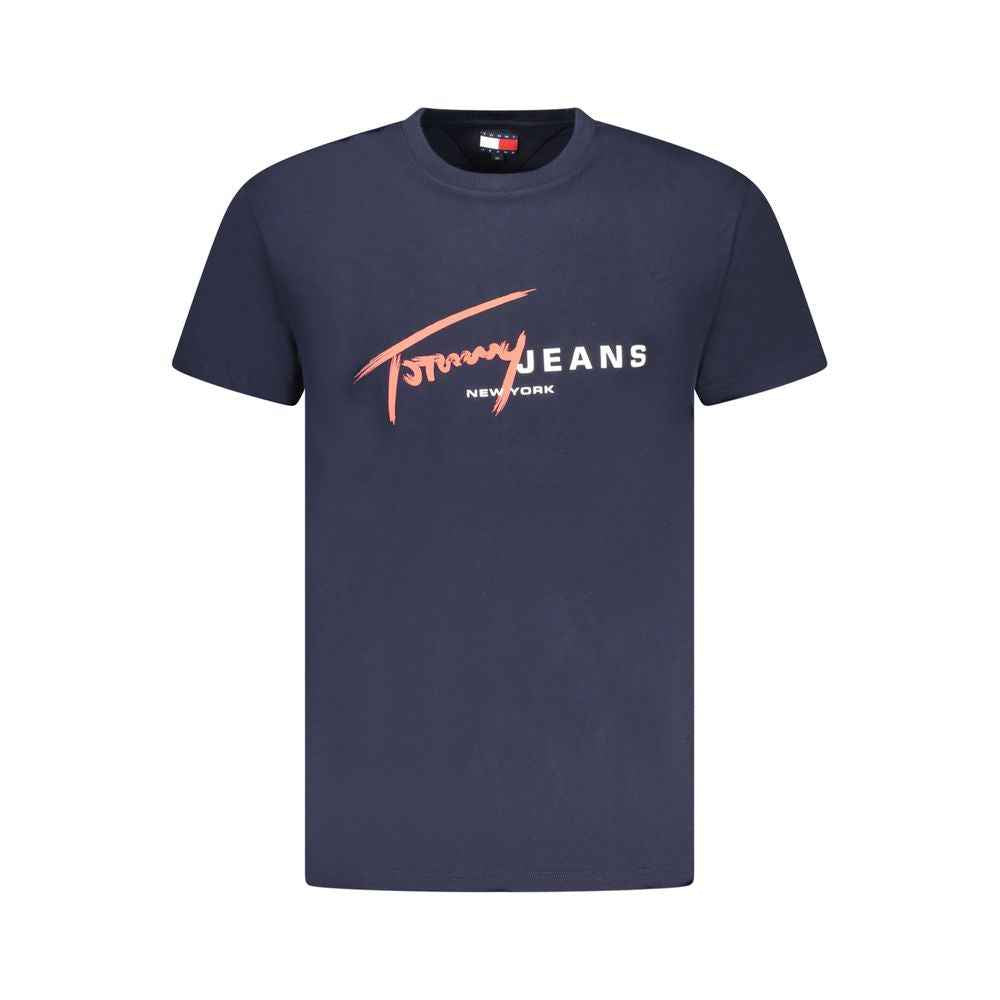Tommy Hilfiger Blue Cotton Men T-Shirt