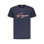 Tommy Hilfiger Blue Cotton Men T-Shirt