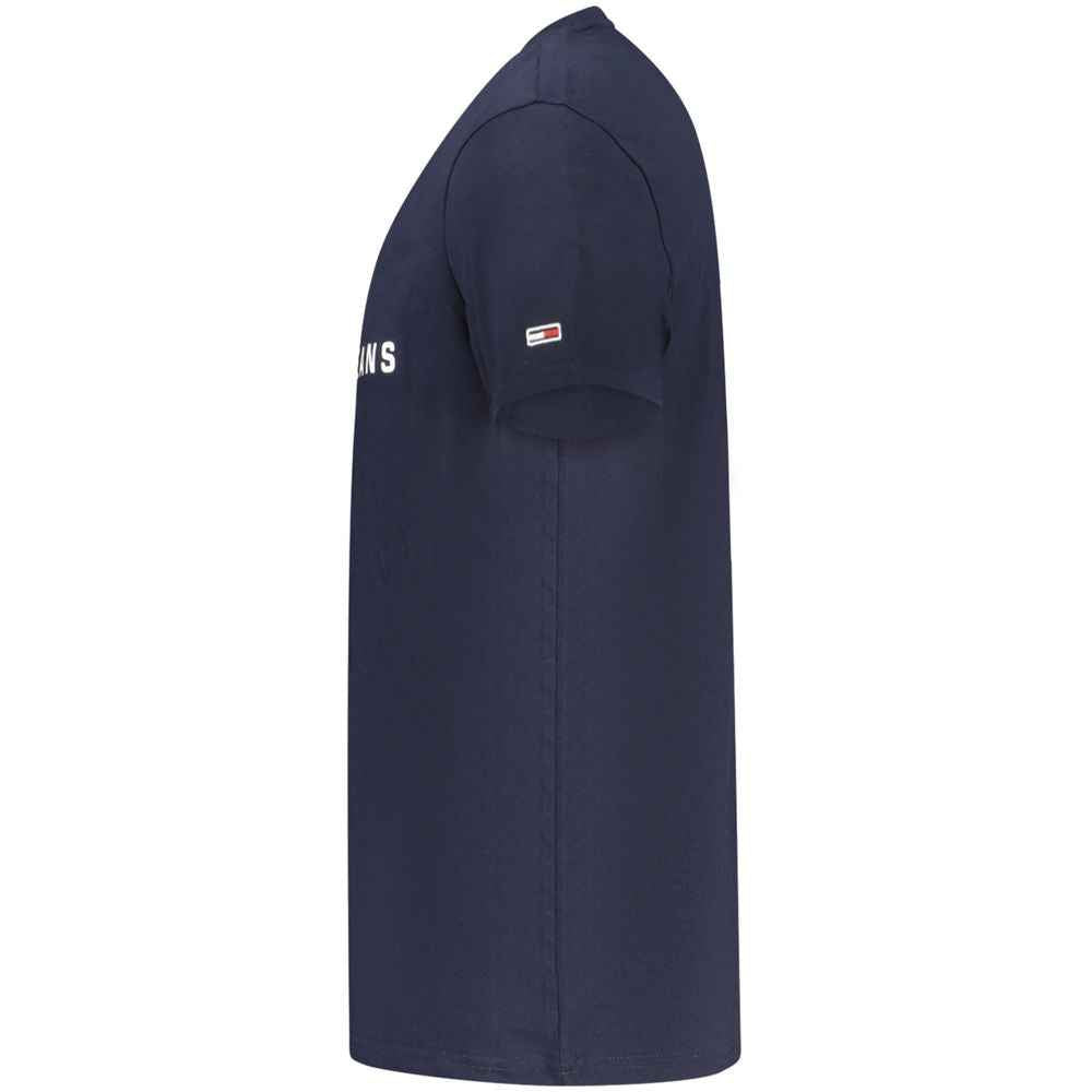 Tommy Hilfiger Blue Cotton Men T-Shirt