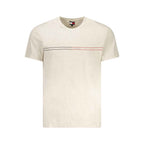 Tommy Hilfiger Beige Cotton Men T-Shirt
