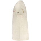 Tommy Hilfiger Beige Cotton Men T-Shirt