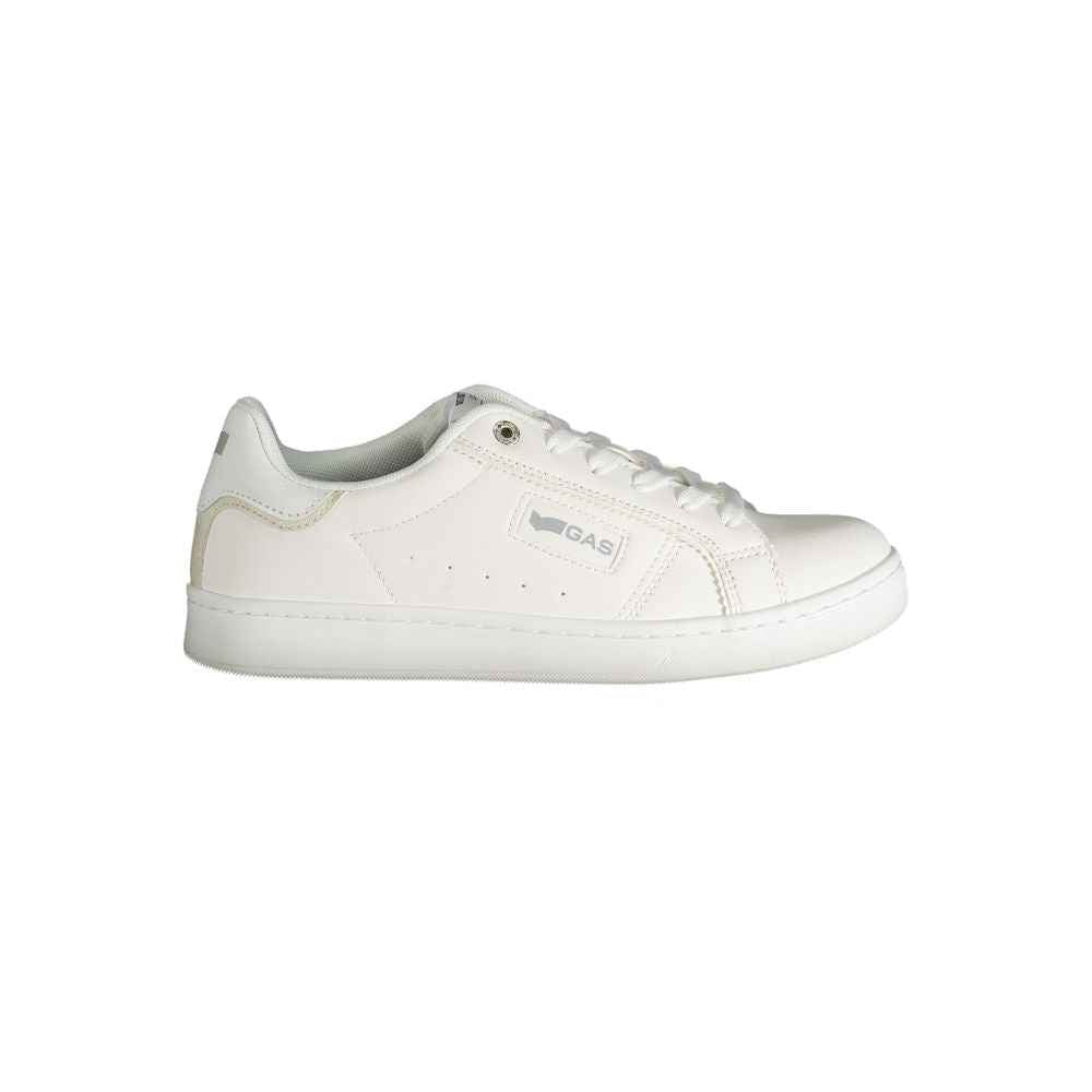Gas White Polyester Women Sneaker