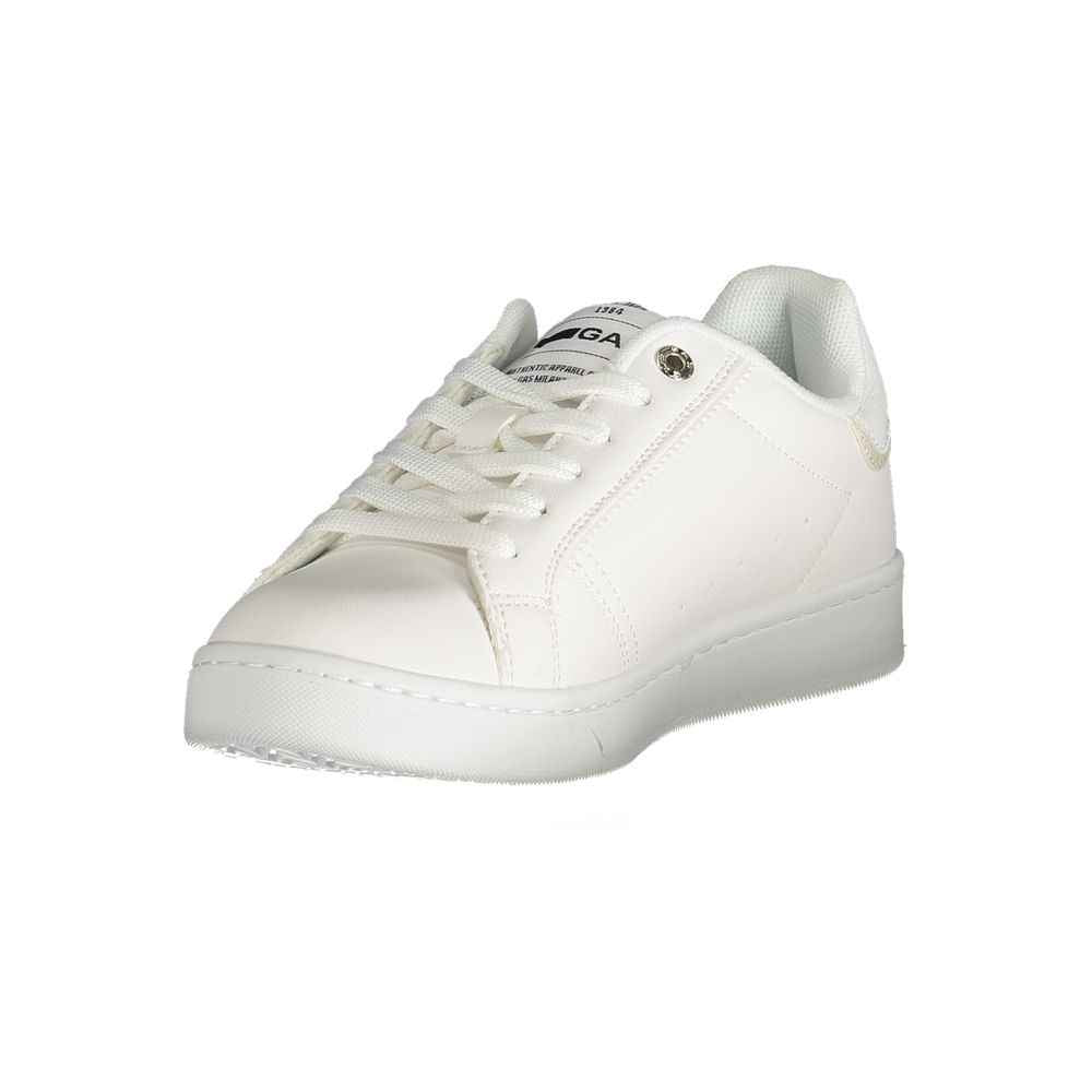 Gas White Polyester Women Sneaker