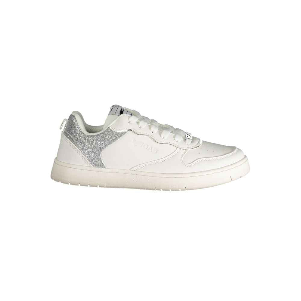 Gas White Polyester Women Sneaker
