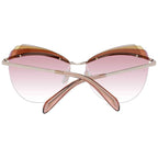 Emilio Pucci Gold Metal & Plastic Sunglasses