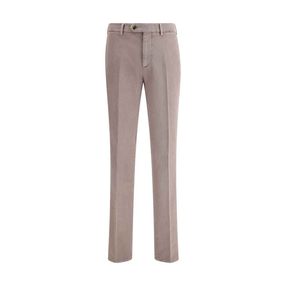 Brunello Cucinelli Gray Cotton Casual Pants