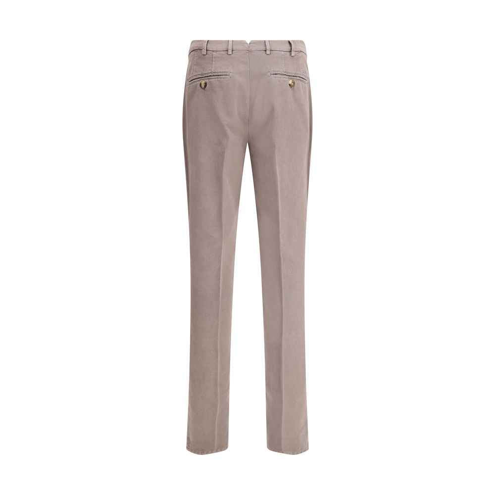 Brunello Cucinelli Gray Cotton Casual Pants
