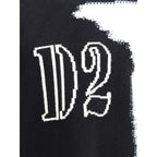 Dsquared² Black Wool Sweatshirt