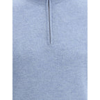 Brunello Cucinelli Light Blue Cashmere Cashmere Sweater