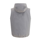 Brunello Cucinelli Gray Polyamide Sleveless Jacket