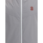 Brunello Cucinelli Gray Polyamide Sleveless Jacket