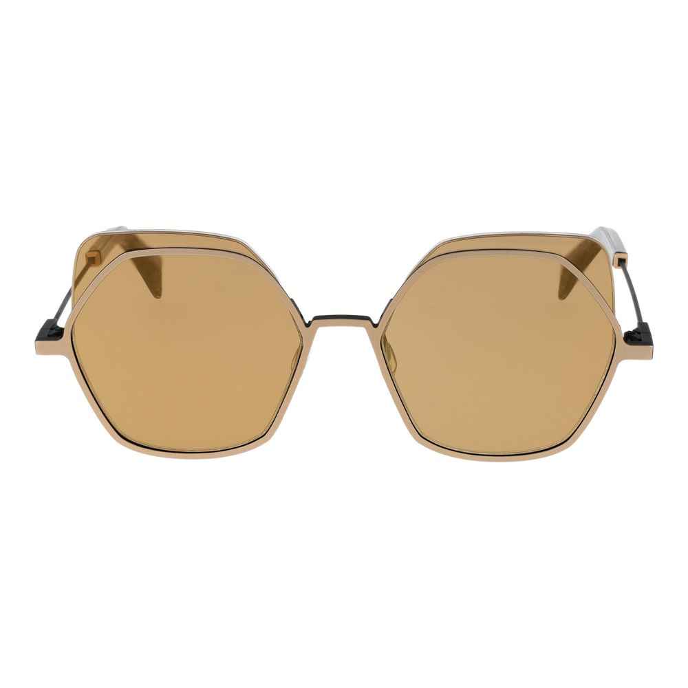 Yohji Yamamoto Gold Unisex Sunglasses