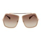 Max Mara Beige Metal Sunglasses