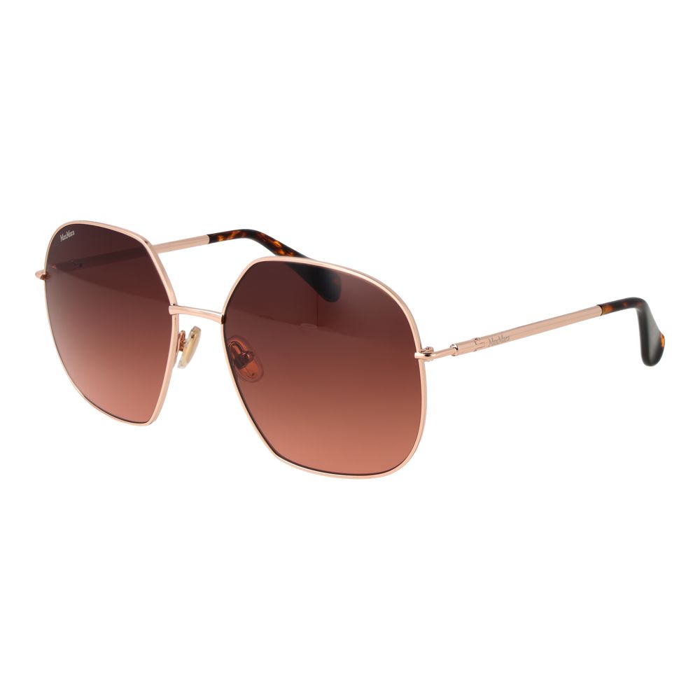 Max Mara Rose Gold Metal Sunglasses