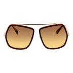 Max Mara Brown Metal Sunglasses