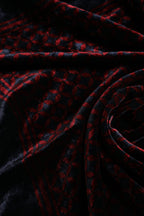 Dolce & Gabbana Black Red Viscose Square Men Foulard Scarf
