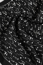 Dolce & Gabbana Black White Printed Square Foulard Scarf