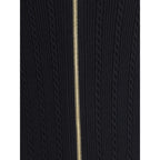 Balmain Gold Viscose Midi Skirt