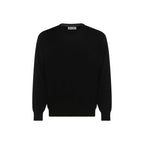 Brunello Cucinelli Black Fleece Wool Sweatshirt