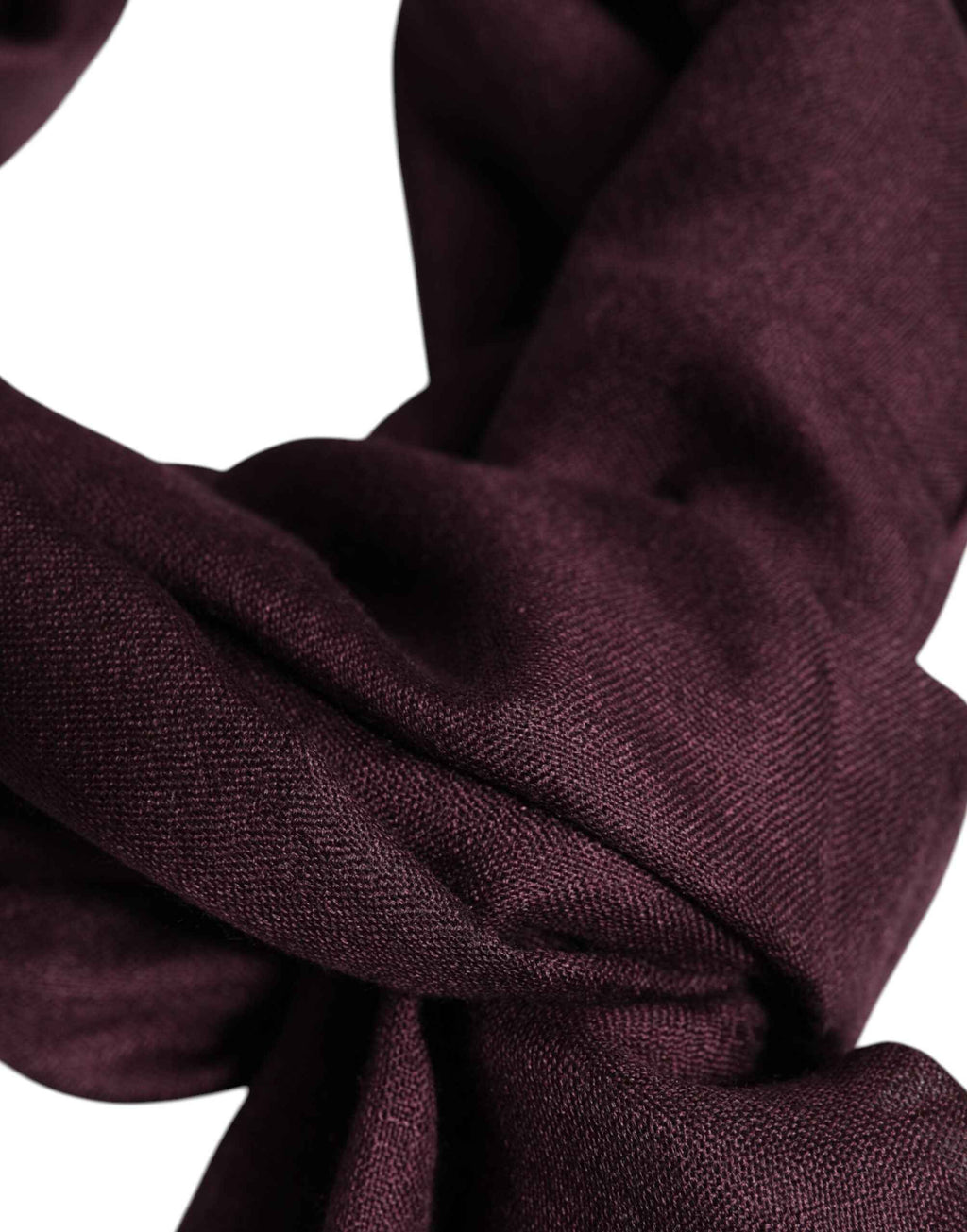 Dolce & Gabbana Maroon Cashmere Neck Warmer Wrap Shawl Scarf