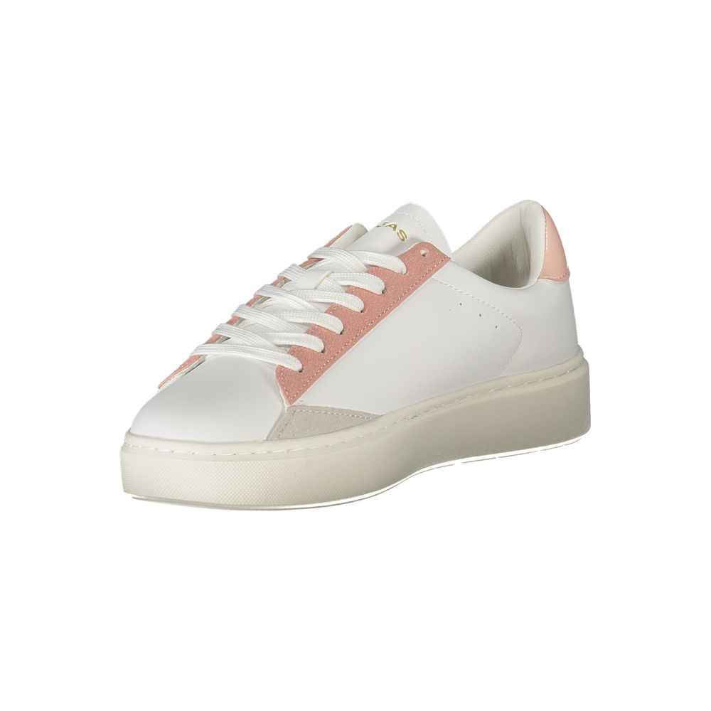 Gas White Polyester Women Sneaker