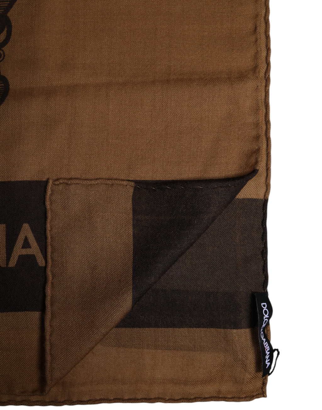 Dolce & Gabbana Brown DG Crown Neck Warmer Men Foulard Scarf