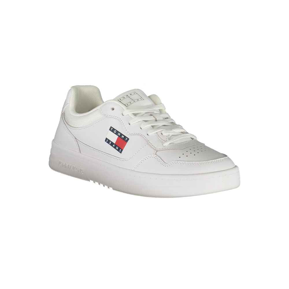 Tommy Hilfiger White Leather Mens Sneaker