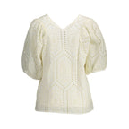 Gant White Cotton Women T-Shirt