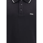 Amiri Black Cotton Polo Shirt