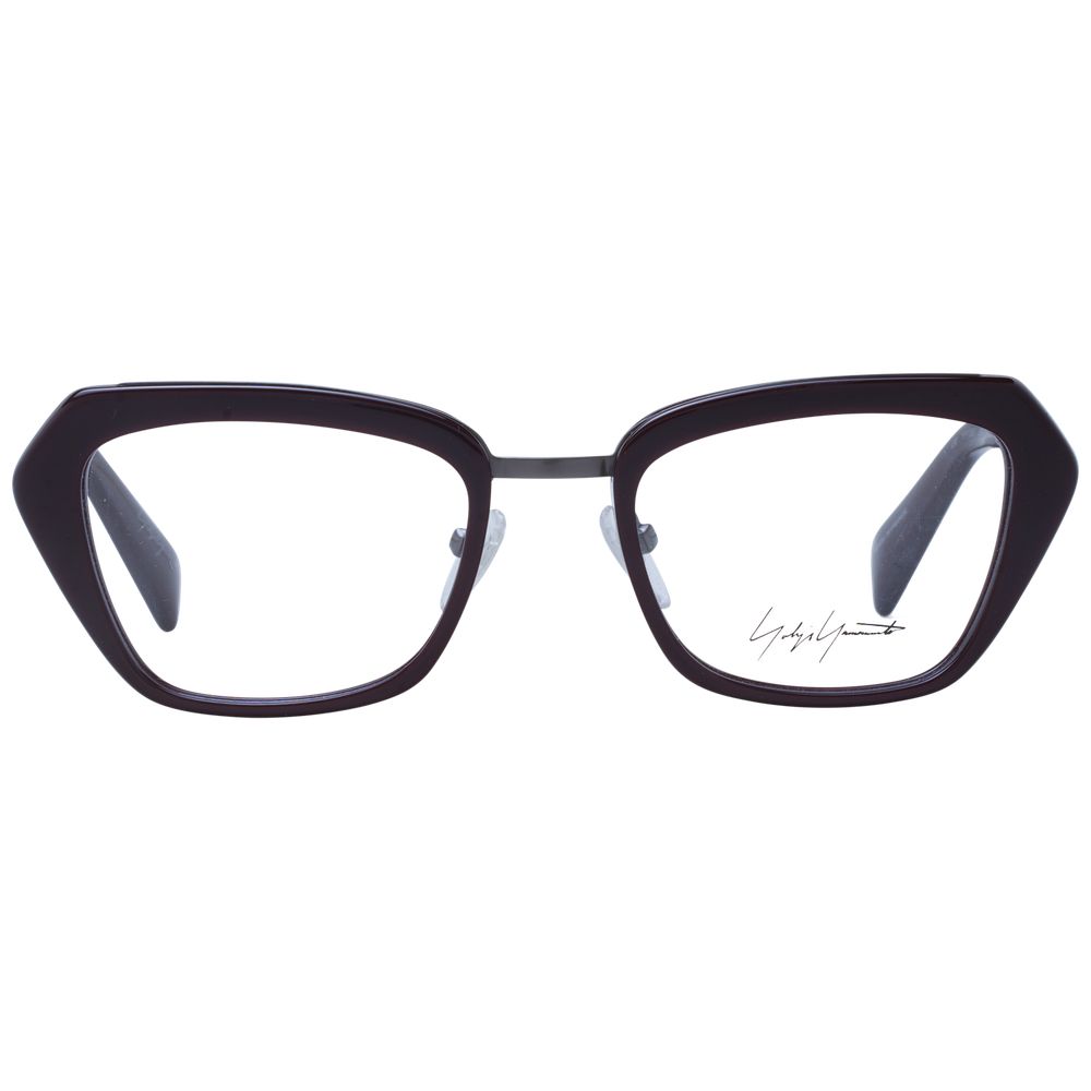 Yohji Yamamoto Burgundy Metal & Plastic Glasses (Frames)